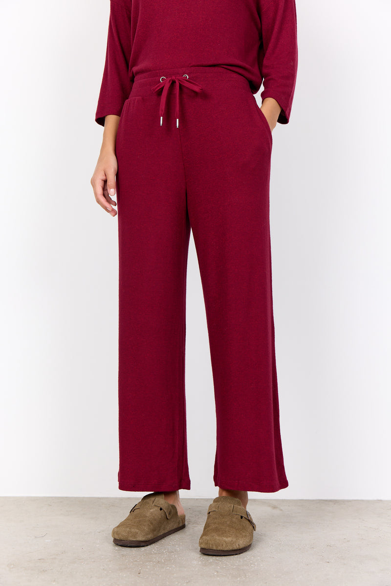 SOYA CONCEPT // SC-BIARA 74 DRAWSTRING PANT HEATHER RED