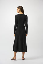 JOSEPH RIBKOFF // 253987 PLEATED A-LINE DRESS