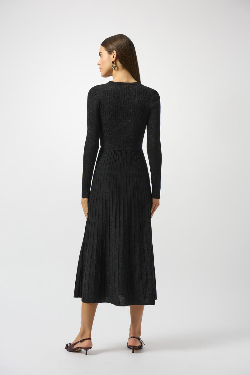 JOSEPH RIBKOFF // 253987 PLEATED A-LINE DRESS