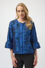 JOSEPH RIBKOFF // 254075 JACKET WITH MESH DETAILING