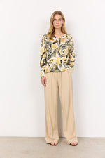 SOYA CONCEPT // FELICITY 502 COLLARLESS BLOUSE
