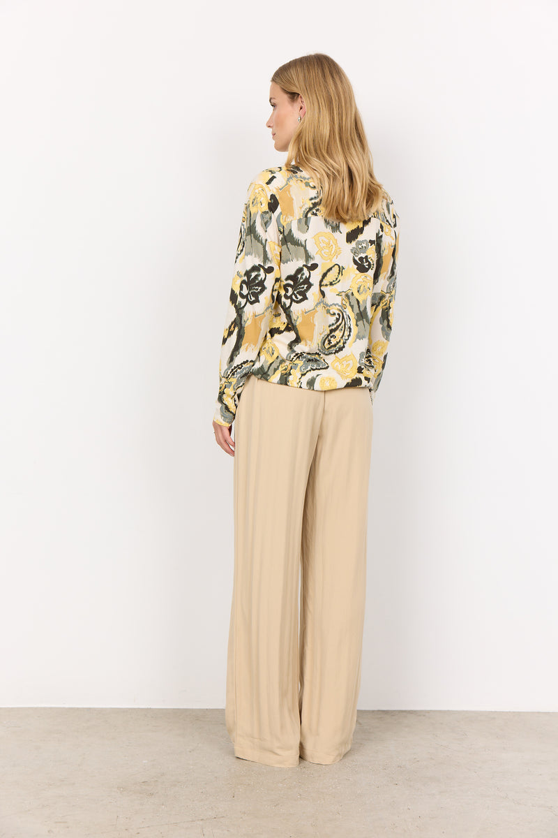 SOYA CONCEPT // FELICITY 502 COLLARLESS BLOUSE