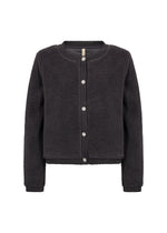 SOYA CONCEPT // SC-ONYX 10 TEDDY CARDIGAN WITH SPARKLE BUTTONS