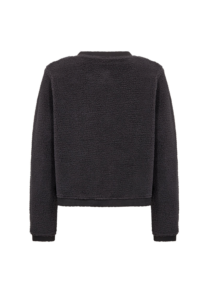 SOYA CONCEPT // SC-ONYX 10 TEDDY CARDIGAN WITH SPARKLE BUTTONS
