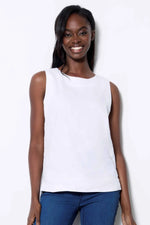 UP! // 30394 LINEN TANK WHITE