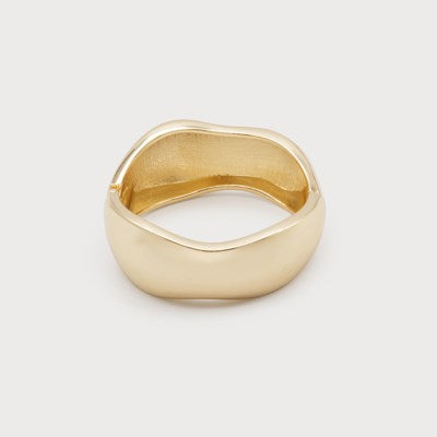 CARACOL // 3338-GLD WAVY BANGLE
