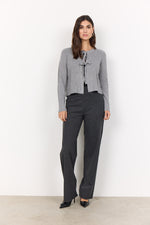SOYA CONCEPT // SC-KANITA 26 CARDIGAN WITH BOW CLOSURE GREY