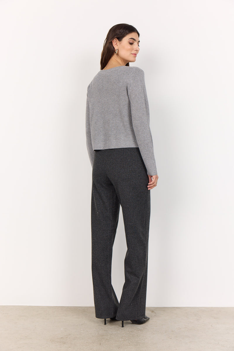 SOYA CONCEPT // SC-KANITA 26 CARDIGAN WITH BOW CLOSURE GREY