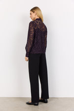 SOYA CONCEPT // SC-NILLA 2 LACE BLOUSE DARK PURPLE
