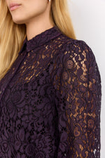 SOYA CONCEPT // SC-NILLA 2 LACE BLOUSE DARK PURPLE