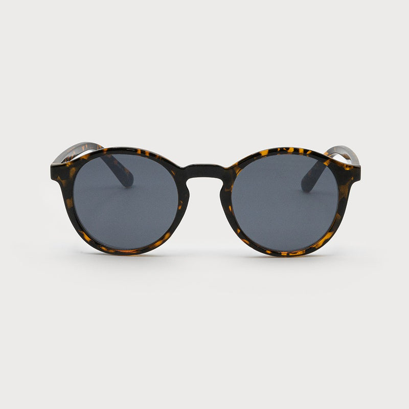 CARACOL // 5055-TOR ROUND SUNGLASSES TORTOISE SHELL