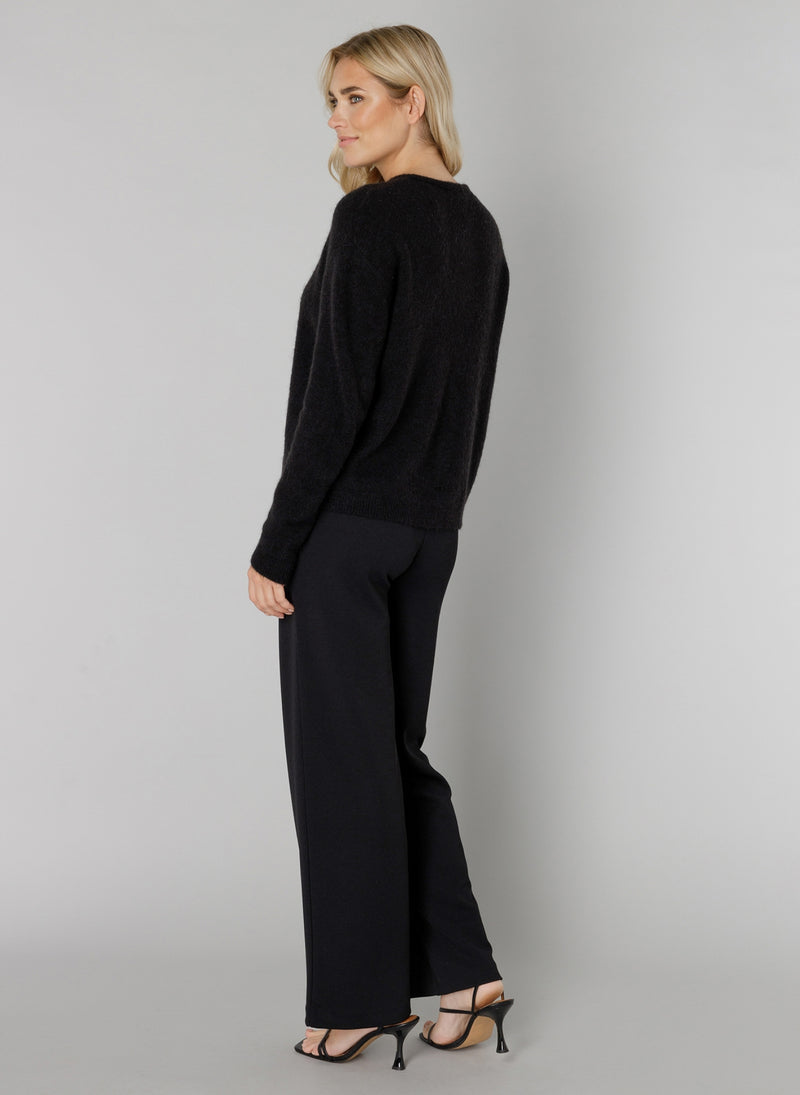 YEST // 6000122 YULI CARDIGAN BLACK