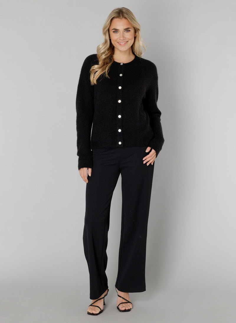 YEST // 6000122 YULI CARDIGAN BLACK