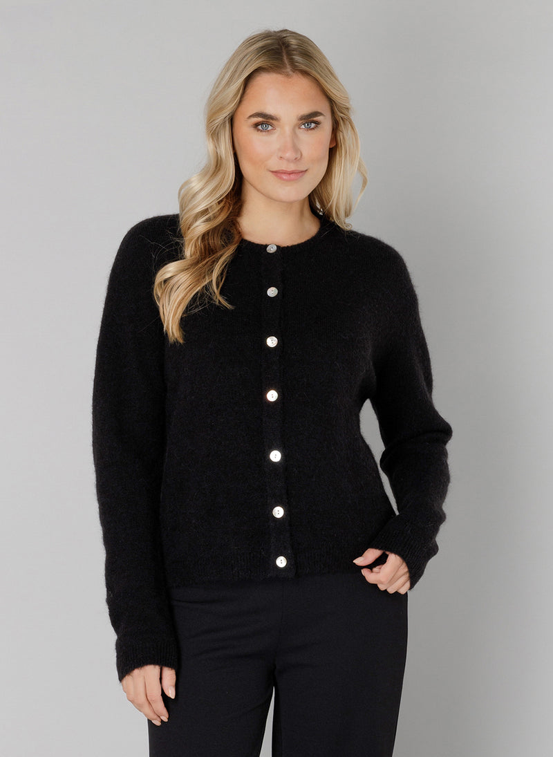 YEST // 6000122 YULI CARDIGAN BLACK