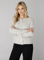 YEST // 6000122 YULI CARDIGAN GREY MELANGE