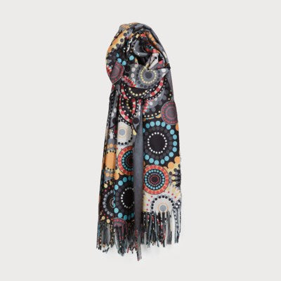 CARACOL // 6184-BLK SCARF