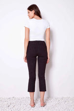 UP! // 68445 LOOM JACQUARD CROPPED PANT BLACK