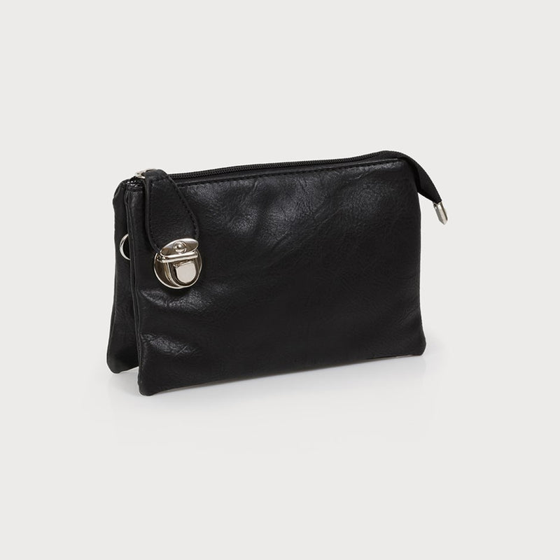 CARACOL // 7012-BLK-E TRIPLET CROSSBODY BAG