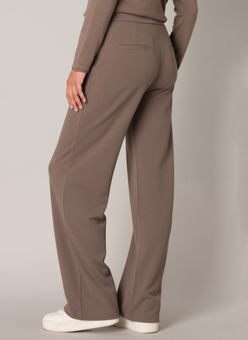 YEST // 6000092 YARAH PULL-ON PANT DARK TAUPE