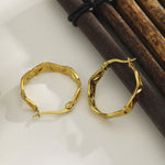 HACKNEY NINE // BARDELLO WAVY HOOP EARRINGS