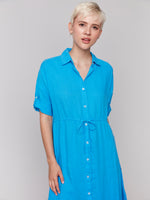 CHARLIE B // 3205 LONG BUTTON UP DRESS