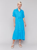 CHARLIE B // 3205 LONG BUTTON UP DRESS