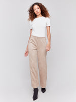 CHARLIE B // 5540 PULL-ON FAUX SUEDE PANT