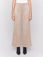 CHARLIE B // 5540 PULL-ON FAUX SUEDE PANT