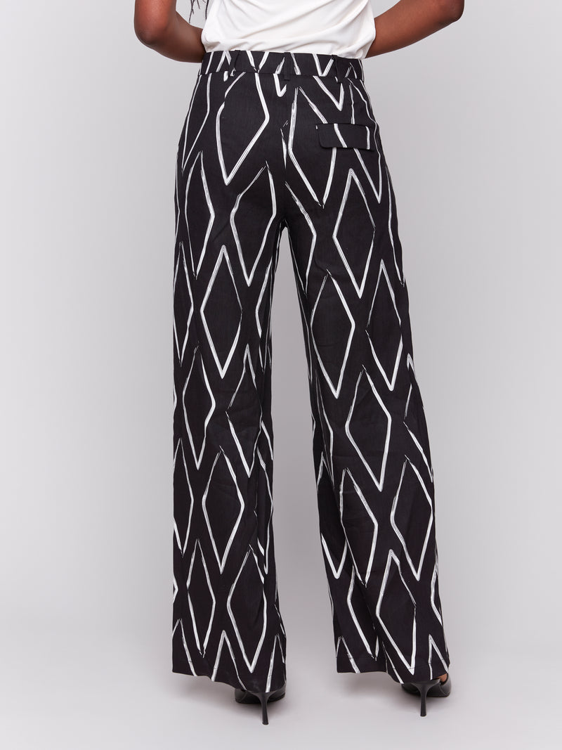 CHARLIE B // 5609P LONG PRINTED PANTS