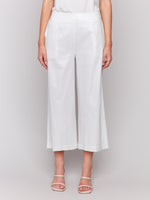 CHARLIE B // 5648F PULL-ON LINEN STRETCH PANTS