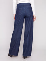 CHARLIE B // 5659 WIDE LEG DENIM BLUE BLACK