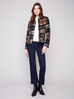 CHARLIE B // 6185Y REVERSIBLE JACKET COCOA