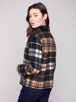 CHARLIE B // 6185Y REVERSIBLE JACKET COCOA