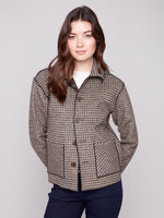 CHARLIE B // 6185Y REVERSIBLE JACKET COCOA