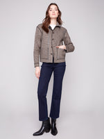 CHARLIE B // 6185Y REVERSIBLE JACKET COCOA
