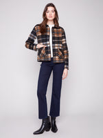 CHARLIE B // 6185Y REVERSIBLE JACKET COCOA