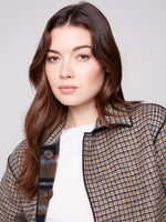 CHARLIE B // 6185Y REVERSIBLE JACKET COCOA