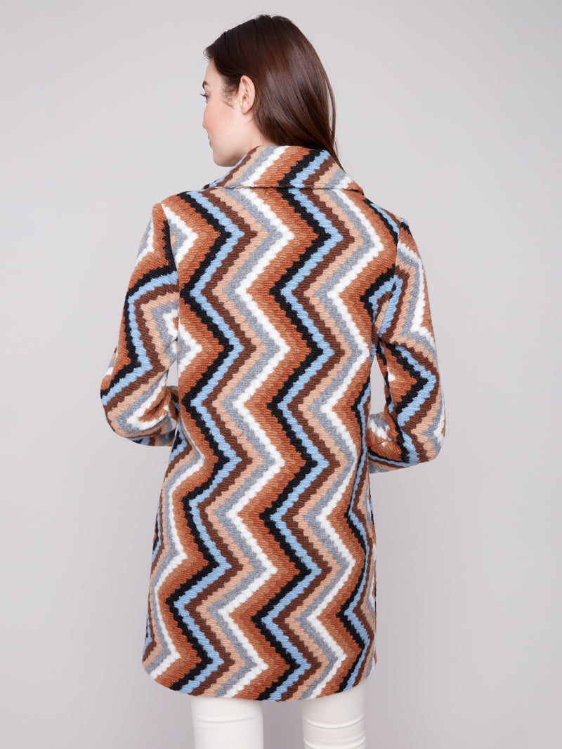 CHARLIE B // 6346R LONG CROCHET JACKET