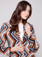 CHARLIE B // 6346R LONG CROCHET JACKET