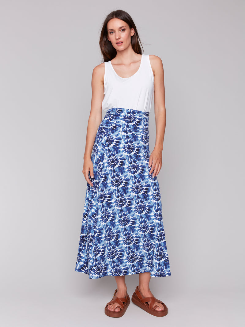 CHARLIE B // C7080P PRINTED SKIRT & DRESS COMBO