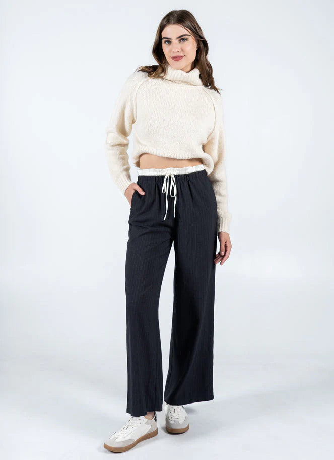 C'EST MOI // CEP-2603 DOUBLE WAISTBAND PANTS