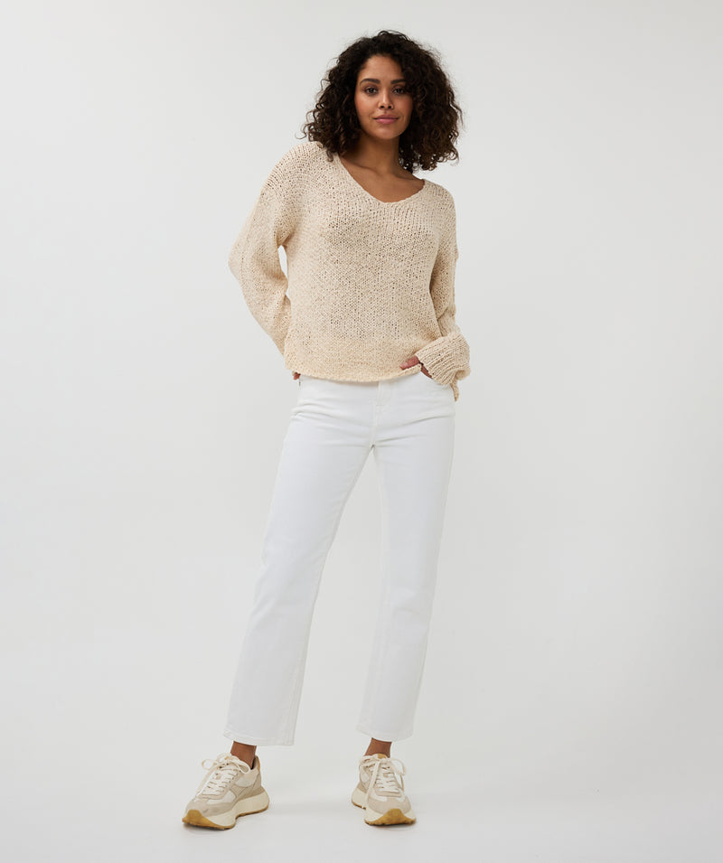 ESQUALO // 02023 LOOSE KNIT SWEATER SAND