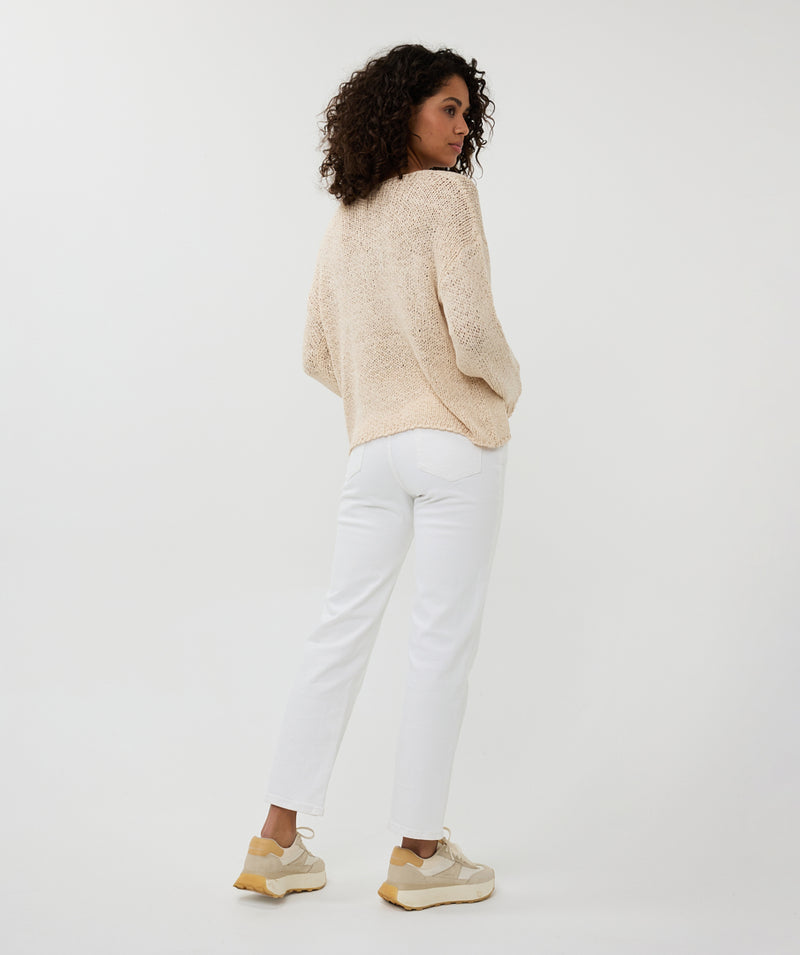 ESQUALO // 02023 LOOSE KNIT SWEATER SAND