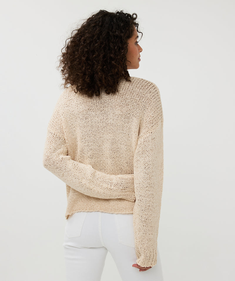 ESQUALO // 02023 LOOSE KNIT SWEATER SAND