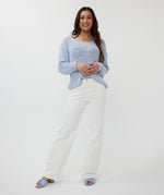 ESQUALO // 02023 LOOSE KNIT SWEATER SKY BLUE