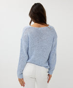 ESQUALO // 02023 LOOSE KNIT SWEATER SKY BLUE
