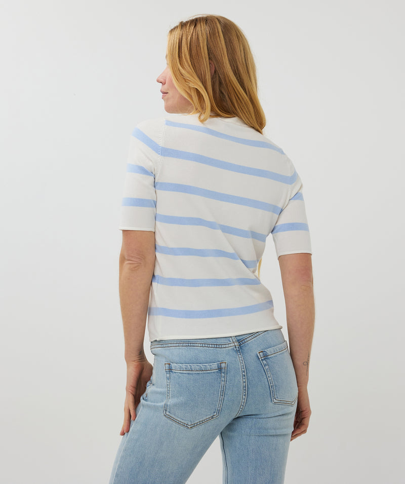 ESQUALO // 07016 KNIT CREW NECK TOP