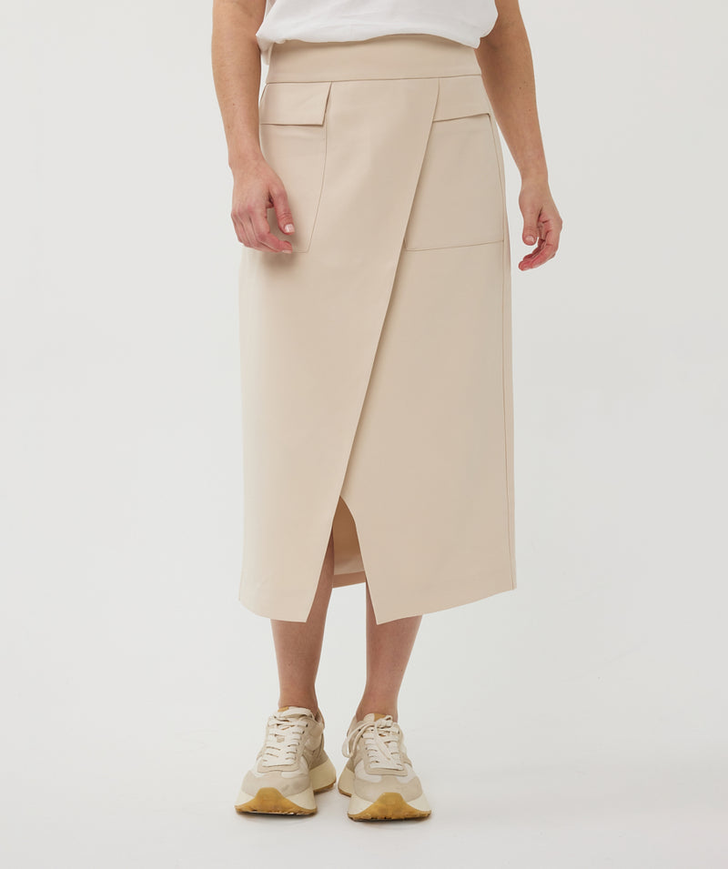ESQUALO // 10008 LONG CITY SKIRT SAND