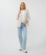 ESQUALO // 10010 LINEN LOOK BLAZER SAND