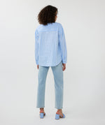 ESQUALO // 15011 BUTTON-UP BLOUSE WITH LACE DETAIL
